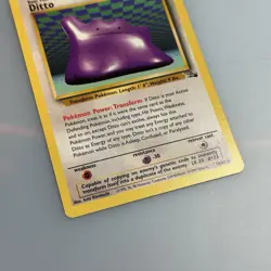 1999 Pokemon Ditto 18/62 Fossil Unlimited Rare Non Holo WOTC - LP Excellent - Image 3