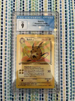 Pokémon TCG Raichu 1st Edition Fossil Non-Holo Card 29/62 - Image 1