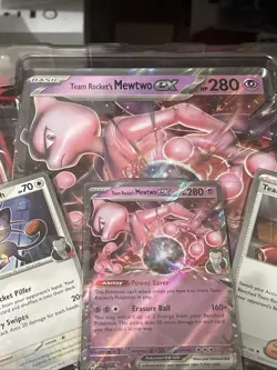 Team Rocket’s Mewtwo Ex 205 Promo - Regular Card & Jumbo Card + Meowth 149 + 174 - Image 6