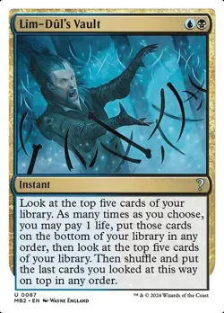 Lim-Dul's Vault x1 1x Mystery Booster 2 White Border NM MTG - Image 1