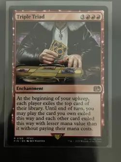 Triple Triad R #166 MTG Final Fantasy FIN EN FF8 FFVII Squall RARE - Image 1