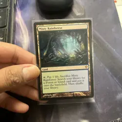 MTG Misty Rainforest Zendikar LP Magic The Gathering - Image 1