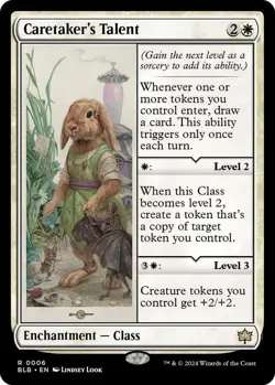 MTG BLB NM FOIL Caretaker's Talent - Image 1