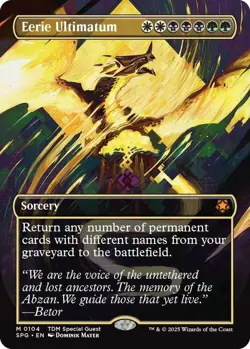 MTG TDM NM FOIL Borderless Eerie Ultimatum - Image 1
