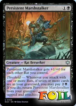 Persistent Marshstalker 0104 MTG Bloomburrow Uncommon NP Foil - Image 1