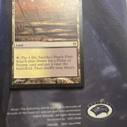 MTG Marsh Flats Zendikar Mp Magic The Gathering - Image 4