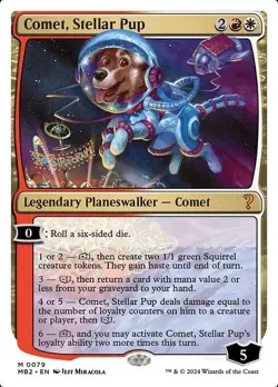 Comet, Stellar Pup x1 1x Mystery Booster 2 White Border NM MTG - Image 1