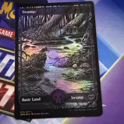 Swamp #273 - Borderless  - Foil -  BASIC LAND - MTG 2021 Innistrad: Crimson Vow - Image 1