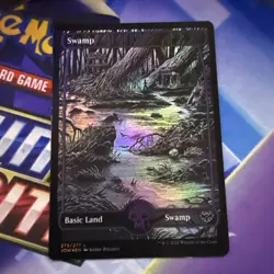 Swamp #273 - Borderless  - Foil -  BASIC LAND - MTG 2021 Innistrad: Crimson Vow - Image 2