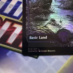 Swamp #273 - Borderless  - Foil -  BASIC LAND - MTG 2021 Innistrad: Crimson Vow - Image 3