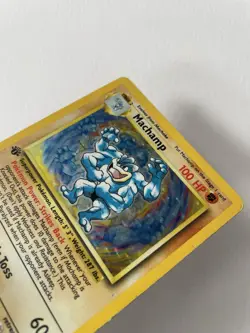 🔥 1st Edition Machamp 8/102 🔥 Original Holo Rare Base Set Pokemon Card 1999 - Image 1