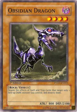 Obsidian Dragon PTDN-EN023 Common Yu-Gi-Oh Card Mint 1st Edition New - Image 2