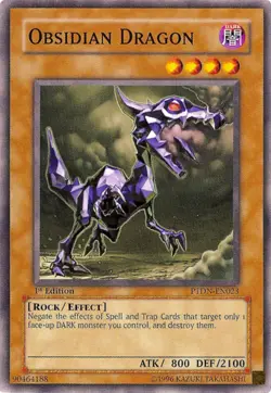Obsidian Dragon PTDN-EN023 Common Yu-Gi-Oh Card Mint 1st Edition New - Image 3