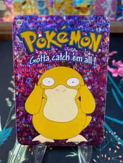 Psyduck #54 -  Vintage Vending Machine Prism Sticker 2000 - Pokemon Card - Image 1
