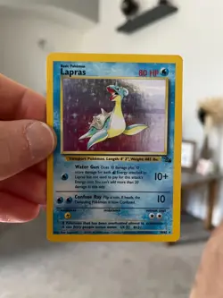 Lapras Holo Foil 10/62 Fossil - Pokemon TCG Card - Excellent - Image 1