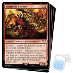 KHARN THE BETRAYER X4 Warhammer 40,000 Magic MTG MINT CARD - Image 1