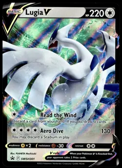 Lugia V SWSH301 JUMBO OVERSIZED Black Star Promo Pokemon Card - Image 4