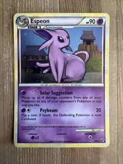 Espeon - 2/90 - Holo Rare Undaunted HGSS Heartgold TCG - Pokemon Card - VLP - Image 3