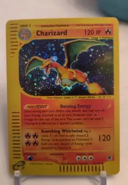 **Custom-made**High Quality,Holo, Charizard#6/165 E Series,""Display Card"" - Image 1