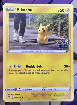 Pikachu ✨1c Start✨ 027/078 Pokémon GO! Trading Card Game 🌺 - Image 12