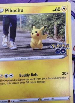 Pikachu ✨1c Start✨ 027/078 Pokémon GO! Trading Card Game 🌺 - Image 13