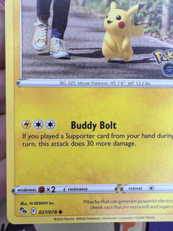 Pikachu ✨1c Start✨ 027/078 Pokémon GO! Trading Card Game 🌺 - Image 15