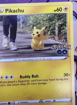 Pikachu ✨1c Start✨ 027/078 Pokémon GO! Trading Card Game 🌺 - Image 2