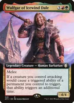 MTG AFC NM Extended Art Wulfgar of Icewind Dale - Image 1