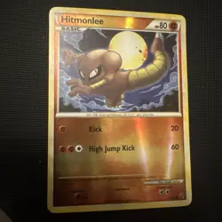 Pokemon: Hitmonlee #52/90 Undaunted Reverse Holo 2010 Vintage  - Image 1