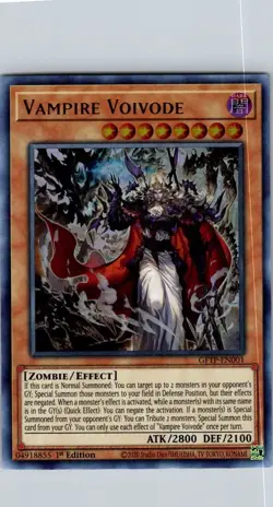Vampire Voivode GFTP-EN001 Ghosts From the Past 1st Edition Holo - Image 1