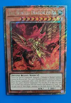 Yugioh EUROPRINT The Winged Dragon of Ra Yugioh RA03-EN137 Platinum Secret Rare - Image 1