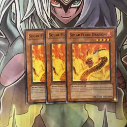 GLD1-EN019 x3 Solar Flare Dragon Common Excellent Condition Yugioh - Image 3
