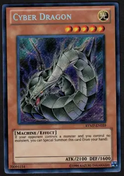 Yugioh Cyber Dragon RYMP-EN059 Secret Rare Unlimited - NM - Image 3