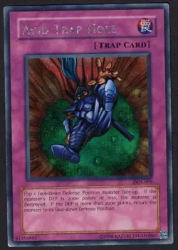 Yugioh Acid Trap Hole DDS-005 Secret Rare - MP - Image 1