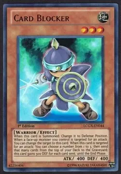 Yugioh Card Blocker LCGX-EN044 Ultra Rare 1st Ed - VLP - Image 1