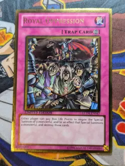Royal Oppression - Limited Edition Gold Rare GLD4-EN047 Yu-Gi-Oh! - VLP/LP - Image 1