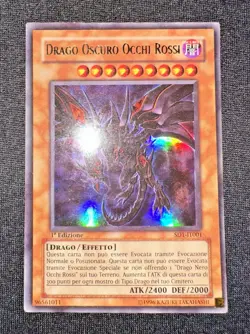 Yu-Gi-Oh Dark Dragon Red Eyes Ultra Rare SD1-IT001 First Edition YuGiOh - Image 1