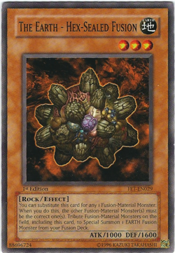 Yu-Gi-Oh! 3x The Earth - Hex-Sealed Fusion FET-EN029 Common 1st Edition Mint! - Image 2