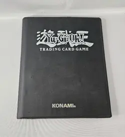 Vintage Yugioh Binder 1996 Konami Duelist Card Portfolio Binder Black 56 Sleeve - Image 1