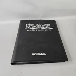 Vintage Yugioh Binder 1996 Konami Duelist Card Portfolio Binder Black 56 Sleeve - Image 2
