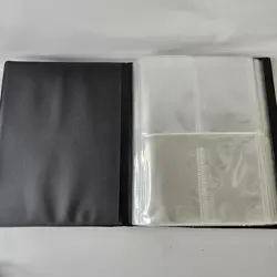 Vintage Yugioh Binder 1996 Konami Duelist Card Portfolio Binder Black 56 Sleeve - Image 3