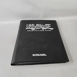 Vintage Yugioh Binder 1996 Konami Duelist Card Portfolio Binder Black 56 Sleeve - Image 7
