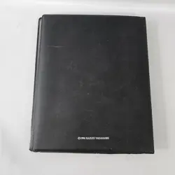 Vintage Yugioh Binder 1996 Konami Duelist Card Portfolio Binder Black 56 Sleeve - Image 9
