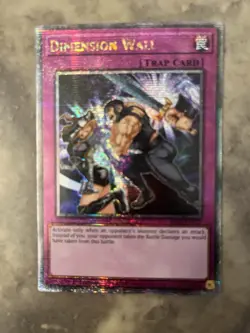 Yugioh! TCG - Dimension Wall - Quarter Century Secret Rare - RA04-EN127 Stampede - Image 3