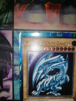 YU-GI-OH! Blue Eyes White Dragon Ultimate Rare Op28 En-001 Euro print 1 - Image 2