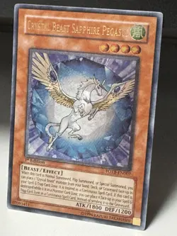 Yugioh! LP Crystal Beast Sapphire Pegasus - FOTB-EN007 - Ultimate Rare - 1st Edi - Image 5