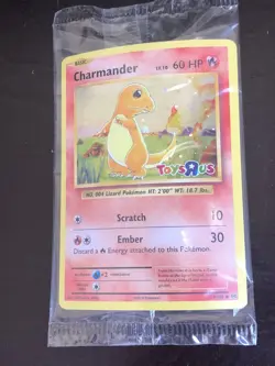 CHARMANDER Toys R Us - SEALED Pokemon Card - XY Evolutions promo 9/108 Pokemon - Image 1