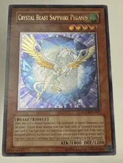 Yugioh! LP Crystal Beast Sapphire Pegasus - FOTB-EN007 - Ultimate Rare - Unlimit - Image 2