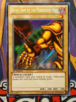 YUGIOH • EXODIA THE FORBIDDEN ONE • SET • SECRET RARE • LCYW • 1st EDITION • NM! - Image 4