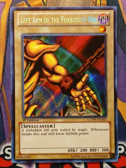 YUGIOH • EXODIA THE FORBIDDEN ONE • SET • SECRET RARE • LCYW • 1st EDITION • NM! - Image 6